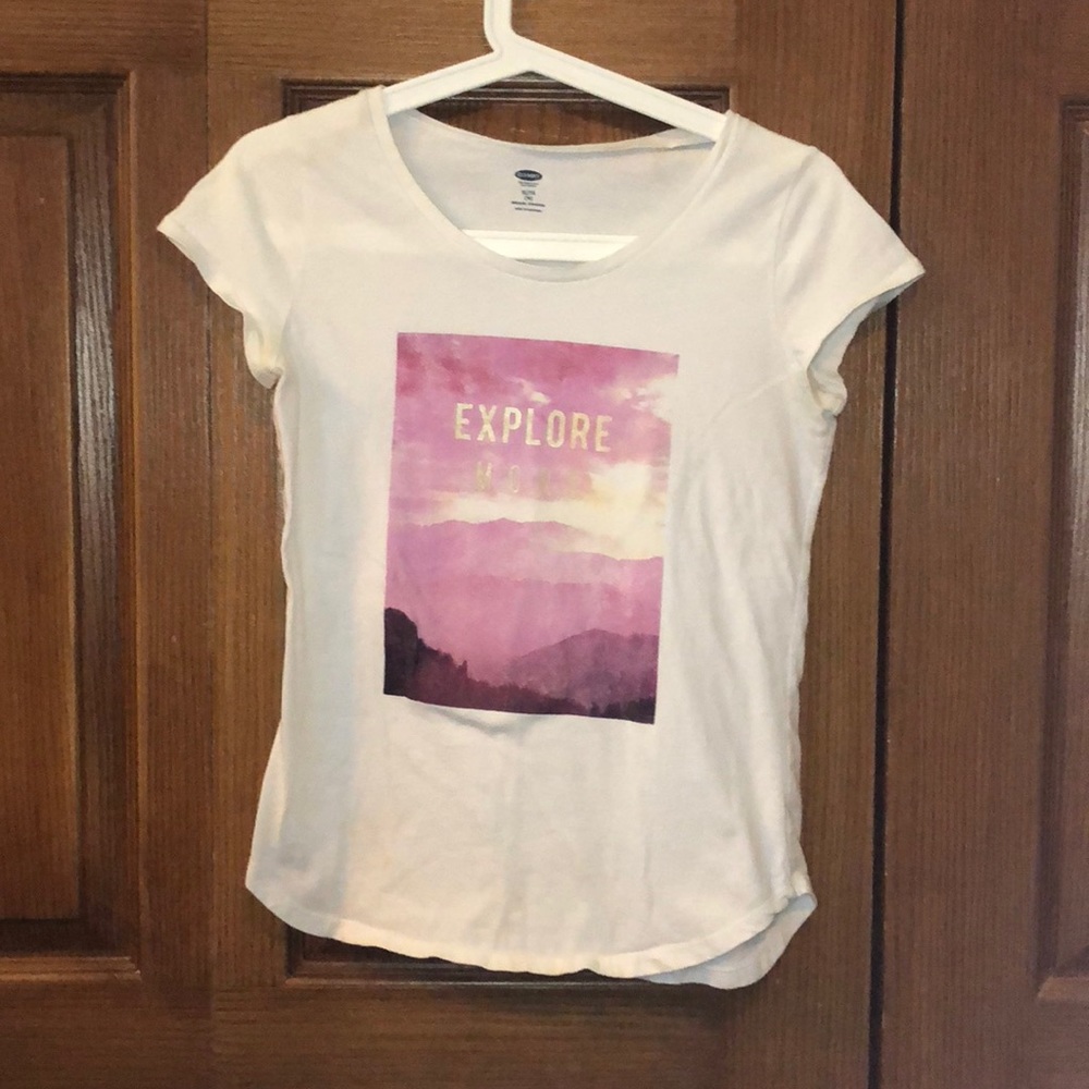 White “Explore More” Shirt